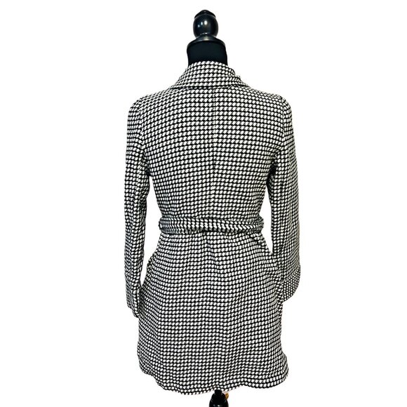 ROXY Outwear Peacoat Mid-Long Single Breasted Plaid Coat Winter Jacket Medium - Picture 6 of 12